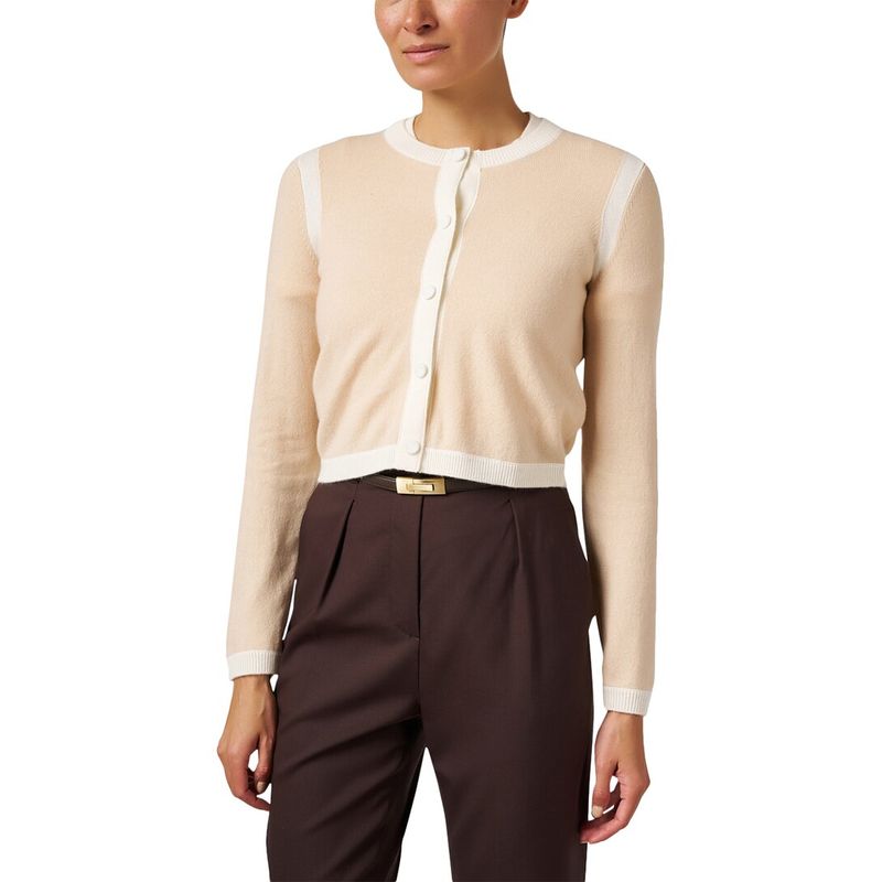 Paule Ka Womens Wool & Cashmere-Blend Cardigan